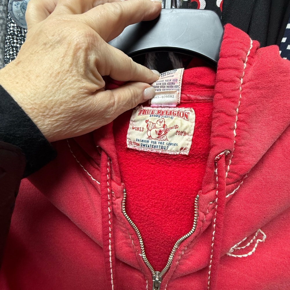 True Religion women’s Vibrant Red Hoodie